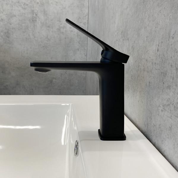 COMFORTY. Смеситель для раковины, картридж 35 мм, черный матовый, FC071A-CMT