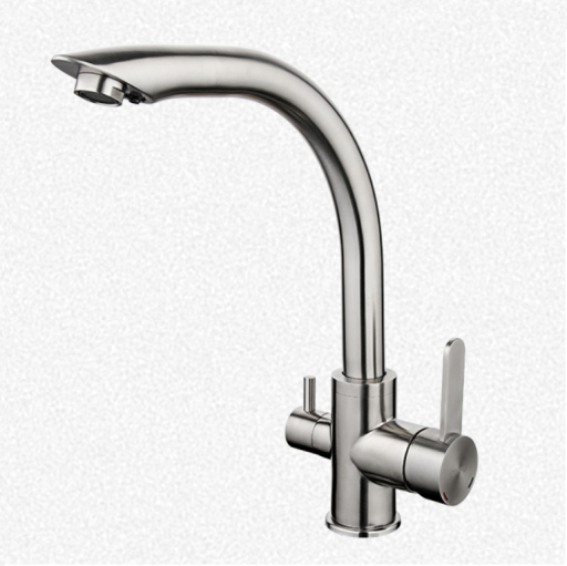 Смеситель для кухни с подключением фильтра питьевой воды нержавеющая сталь G4399