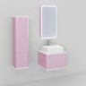 Тумба Pastel 58 подвесная, розовый иней