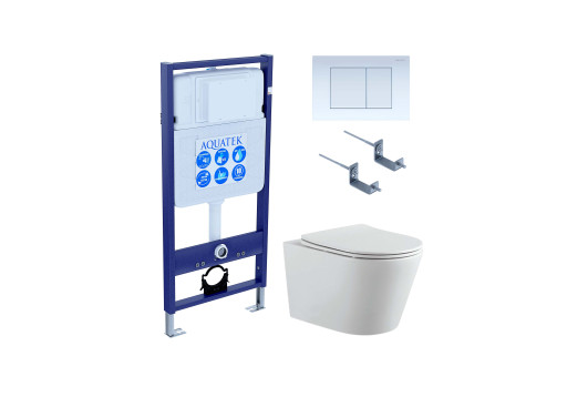 Комплект унитаз + инсталляция Aquatek Set AQUATEK ВЕГА-009 4в1