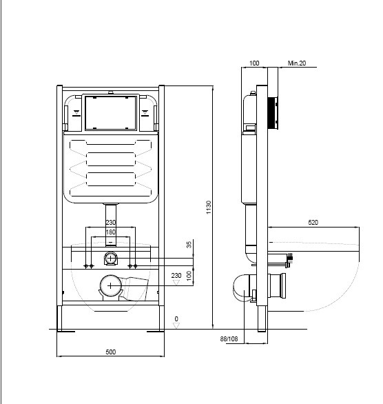 Комплект унитаз + инсталляция Aquatek Set AQUATEK ВЕГА-009 4в1