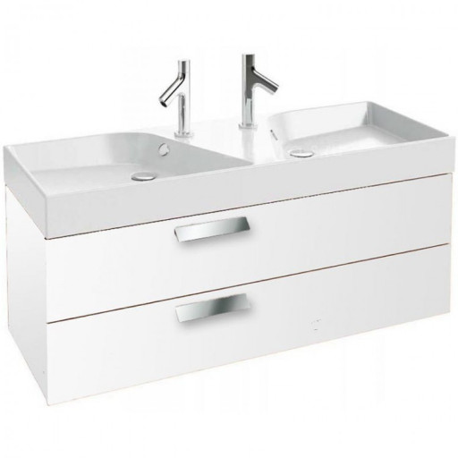 Тумба под две раковины Jacob Delafon Rythmik 120 подвесная 2 ящика