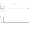 Полотенцедержатель Aquatek AQ4619CR Бетта
