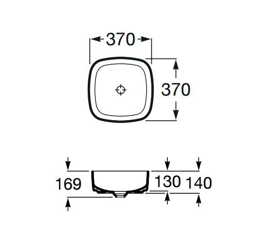 Раковина-чаша Roca Inspira 37 327502000
