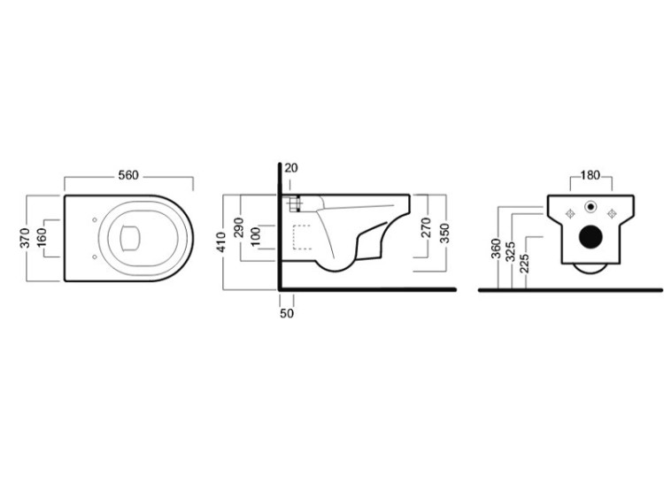 Унитаз Hatria Daytime YXV5 подвесной