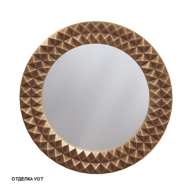 Зеркало круглое 80х80 (бронза)