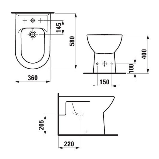 Биде Laufen Pro 8.3295.1