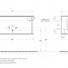 Тумба подвесная под раковину с выдвижным ящиком 98x50x42 Cezares 55806