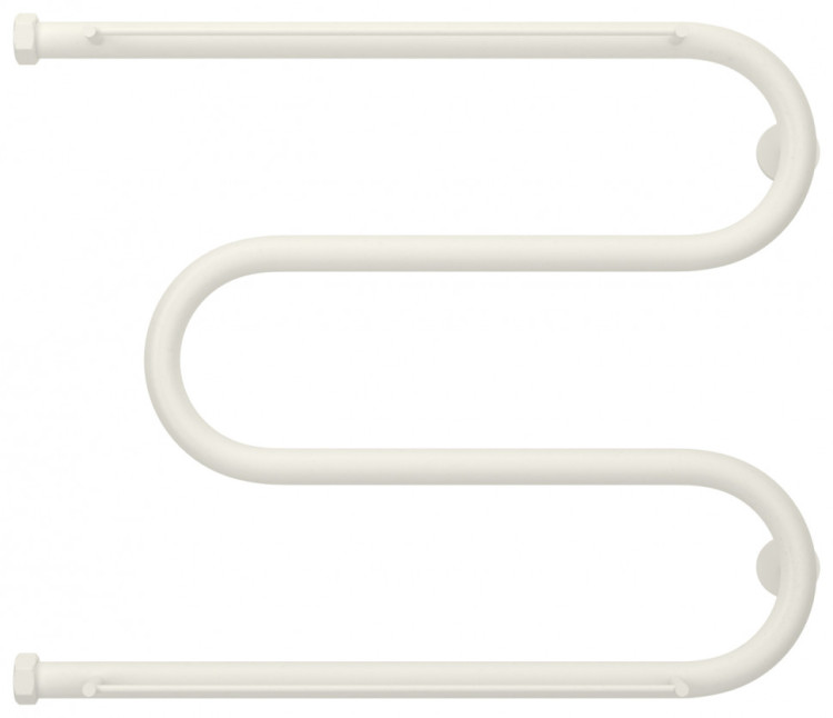 Полотенцесушитель водяной Сунержа М-образный 2 полки+ 500х650 Матовый белый
