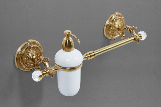 Полотенцедержатель с дозатором для жидкого мыла, 9х43 см ART&amp;MAX AM-2057D-Cr-C