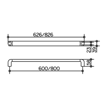 Поручень для ванной Keuco Edition Palais 40007 010000