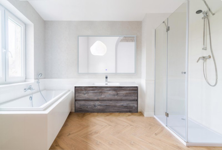 Зеркало с встроенным светильником, сенсорным выключателем, bluetooth, цифровым термометром, радио 12W, 220-240V BelBagno SPC-GRT-1200-800-LED-TCH-RAD