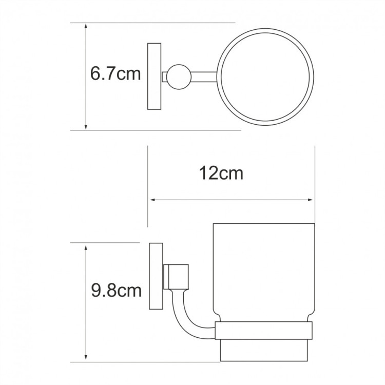 WasserKRAFT Rhein K-6228 Подстаканник одинарный