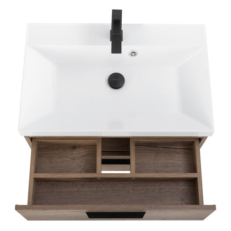 Раковина из искусственного мрамора 600х450х154 мм BelBagno BB600/450-LV-MR-AST