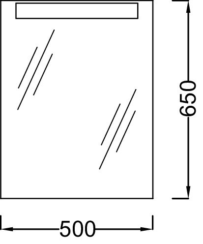 Зеркало 50 см Jacob Delafon PRESQU'ILE EB1107-NF