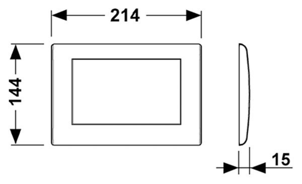 Кнопка смыва Tece Planus 9240354 для унитаза