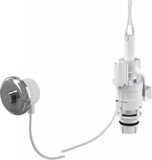 Кнопка пневматического смыва на расстоянии – ручное управление, xром-глянец, монтаж: в стену Alcadrain MPO11