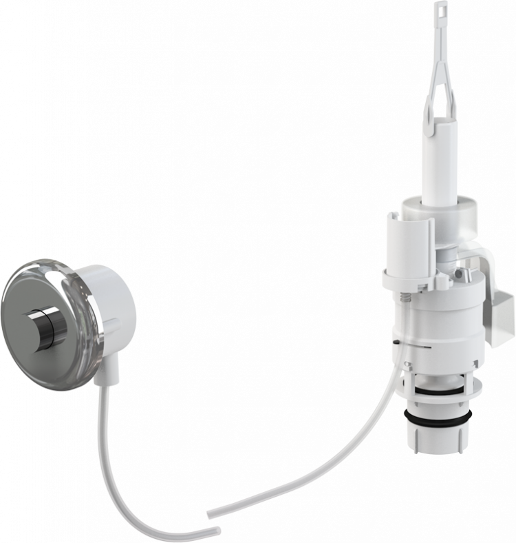 Кнопка пневматического смыва на расстоянии – ручное управление, xром-глянец, монтаж: в стену Alcadrain MPO11