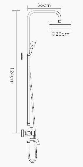 Душевая система Frap F2410