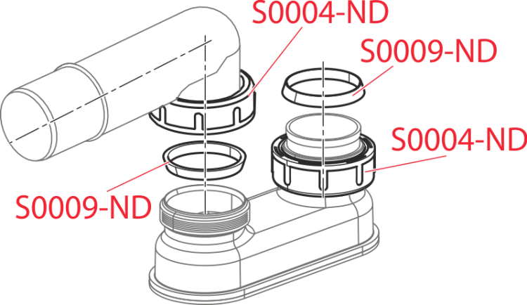 Гидрозатвор Alcadrain A53-DN40