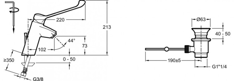 Смеситель Jacob Delafon EASY E18161-CP