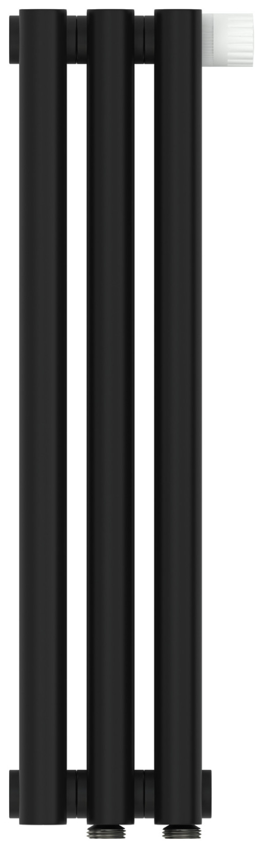 Отопительный радиатор Сунержа Эстет-0 EU50 правый 500х135 3 секции Матовый чёрный