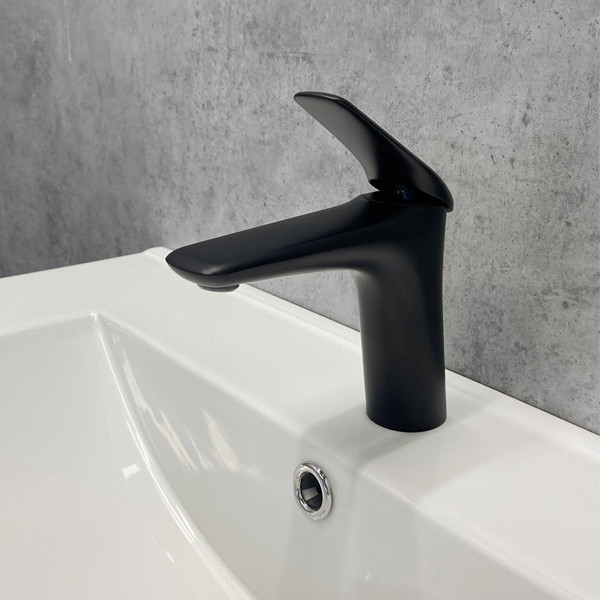 COMFORTY. Смеситель для раковины, картридж 35 мм, черный матовый, FC074A-CMT