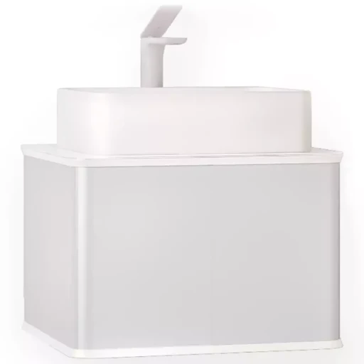 Тумба Pastel 58 подвесная, французский серый