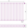 Отопительный радиатор Сунержа Эстет-11 EU50 500х900 20 секций Без покрытия