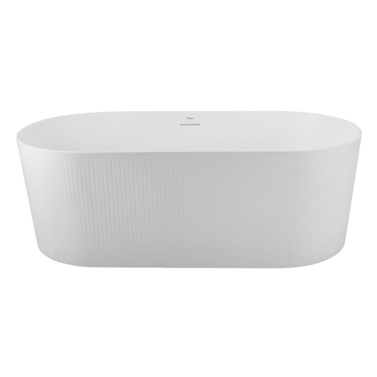 Отдельностоящая, овальная акриловая ванна в комплекте со сливом-переливом Cezares BB411-1700-800-MATT