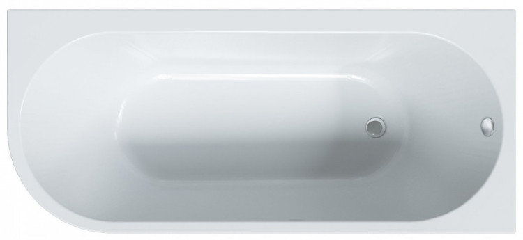 Ванна акриловая асимметричная 1Marka «ALISA MG» 170*75 R