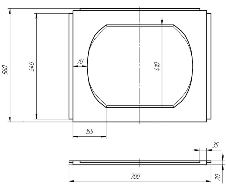 Панель 1Marka боковая 70