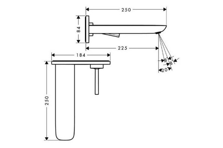 Смеситель для раковины Hansgrohe PuraVida 15085
