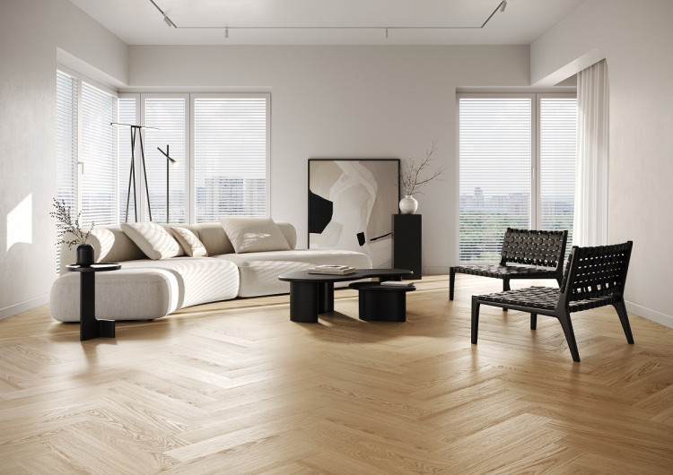 Кварцевый паркет Quartz Parquet Английская Ёлка Дуб Тоскана 33-407 5/0,6 мм