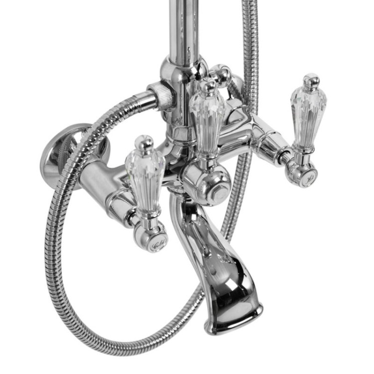 Душевая стойка со смесителем для ванны Cezares DIAMOND-CVD-02-Sw