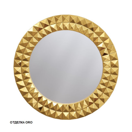 Зеркало круглое 80х80 (золото)