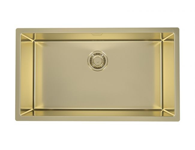 Мойка QUADRIX MONARCH 60 GOLD 740x400x200 в компл. с выпуском без сифона,