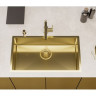 Мойка QUADRIX MONARCH 60 GOLD 740x400x200 в компл. с выпуском без сифона,