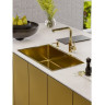 Мойка QUADRIX MONARCH 60 GOLD 740x400x200 в компл. с выпуском без сифона,