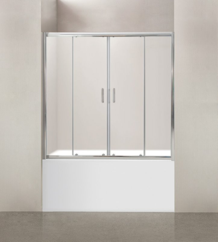 Душевая шторка на ванну BELBAGNO UNO-VF-2 BelBagno UNO-VF-2-170/145-P-Cr