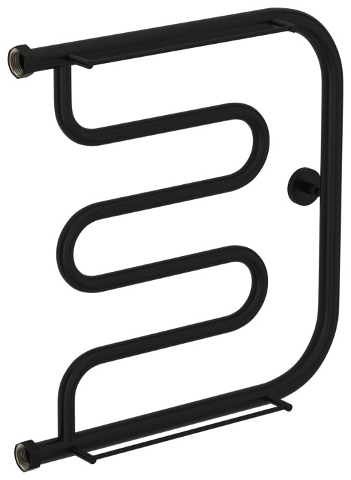 Полотенцесушитель водяной Сунержа Лира 2 полки+ 500х500 Матовый чёрный