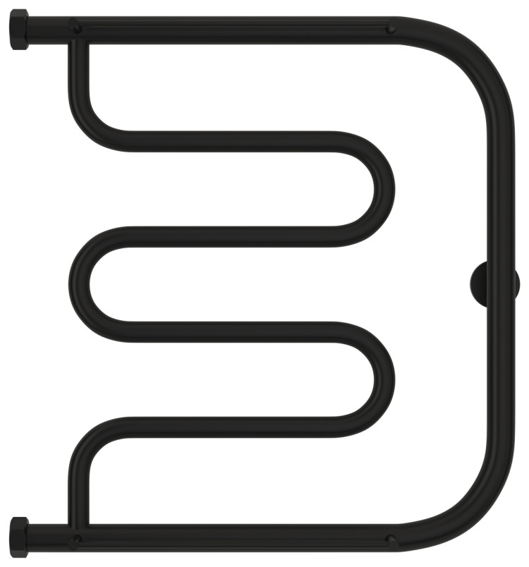 Полотенцесушитель водяной Сунержа Лира 2 полки+ 500х500 Матовый чёрный