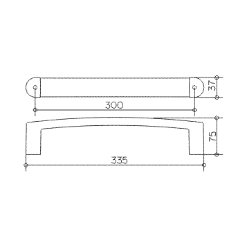 Поручень для ванной Keuco Elegance New 11607 010000