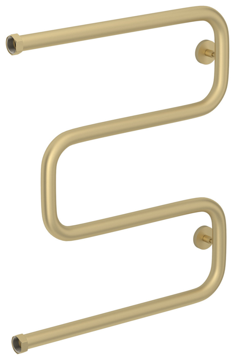 Полотенцесушитель водяной Сунержа Ш-образный 600х500 Матовая шампань