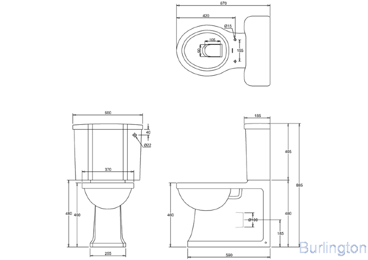 Унитаз - моноблок пристенный, с двойной системой слива, НИКЕЛЬ