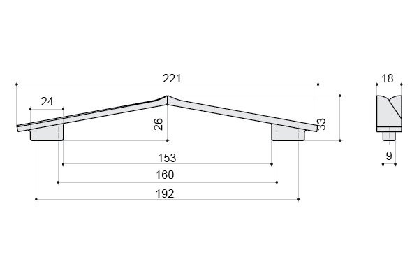 Ручка мебельная RS268CP.4/192 BelBagno RS268CP.4/192