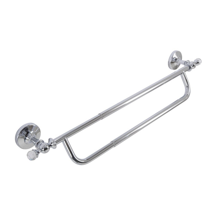 Двойной полотенцедержатель с регулировкой длины от 50 до 80 см Cezares AM-E-2648CLS