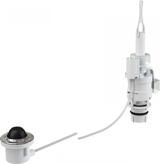 Кнопка пневматического смыва на расстоянии – ножное управление, металл, монтаж: в пол Alcadrain MPO12