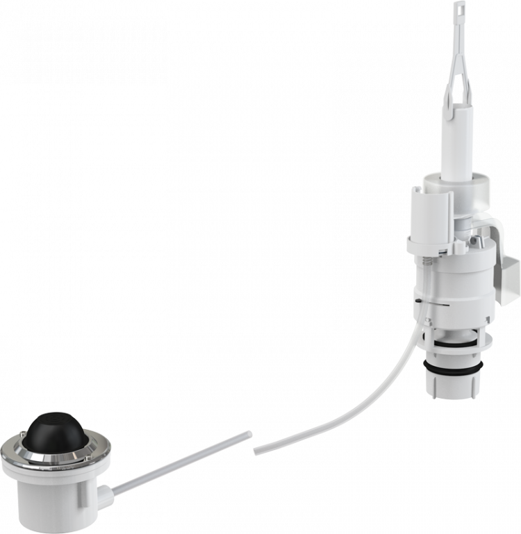 Кнопка пневматического смыва на расстоянии – ножное управление, металл, монтаж: в пол Alcadrain MPO12