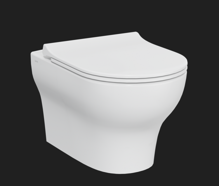 Подвесной Безободковый унитаз Zentrum Round